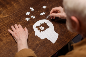 Man With Alzheimers Brain Jigsaw Puzzle