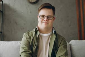 Young man with Down Syndrome