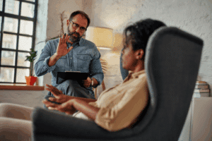 Life Coach Listening to Client